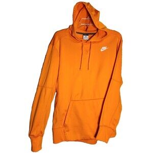 Nike Mens Sz Med Therma-Fit Sportswear Pullover Hoodie RN56323 Bright Orange
